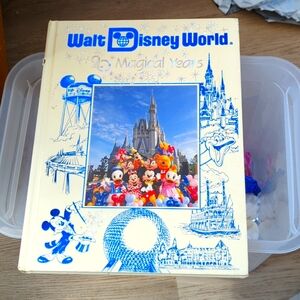 Vintage Walt Disney World Parks 20 Magical Years Hard Cover Souvenir Book